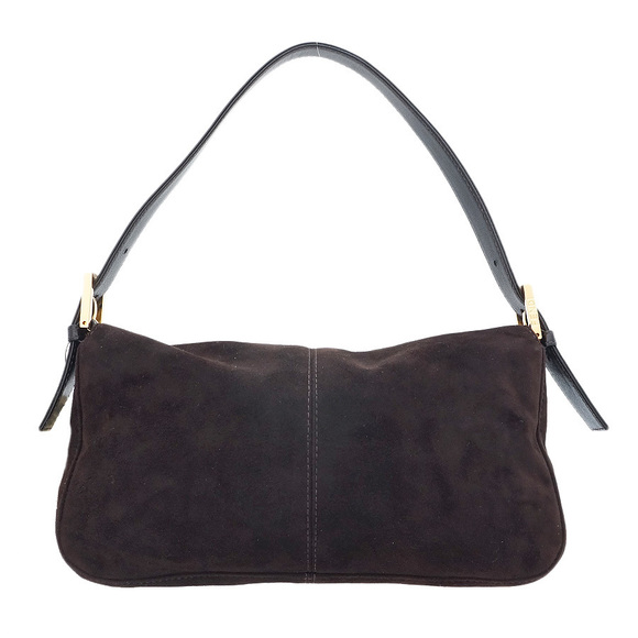 Fendi Mamma Bucket Bag Suede Leather Brown - Picture 2 of 9